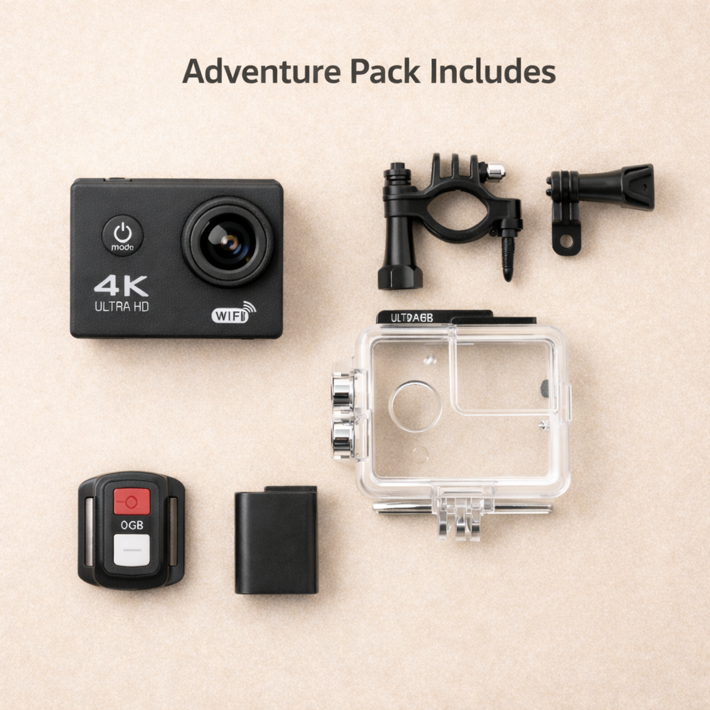 WildView 4K Action Camera – Ultra HD Waterproof WiFi Cam